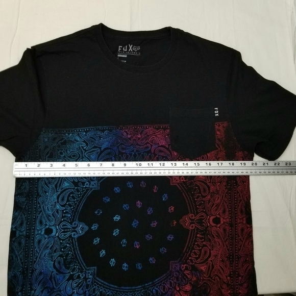 Fox Racing Men's Slim Fit Black Graphic Casual Cycling Shortsleeve T-Shirt, L - Picture 3 of 6